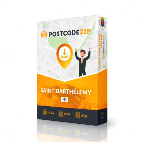 St. Barthélemy, liste over regioner